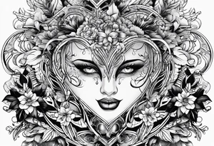 in the shadow of your heart tattoo idea