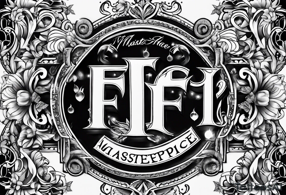 FF lettering tattoo idea