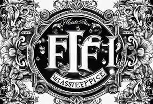 FF lettering tattoo idea