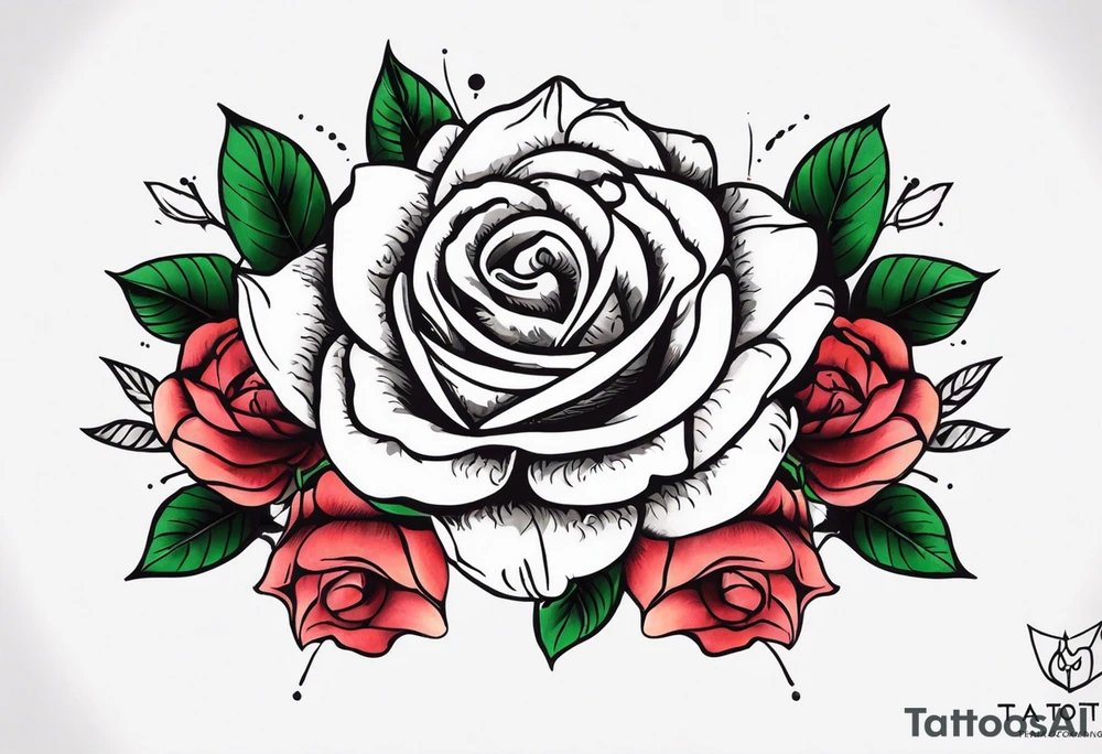 Роза не шее с колючей лозой выходящей на грудь и плечи tattoo idea