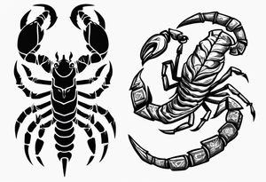 scorpion graduating in 2023 for game development and game design. Make it cute tattoo idea