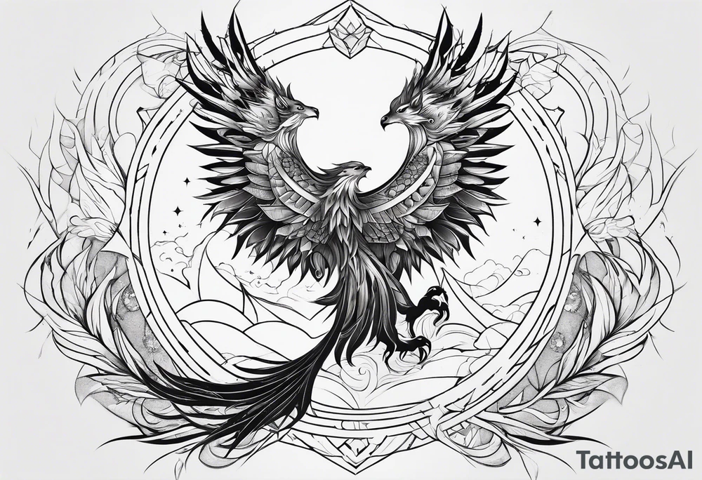 strength, pisces, phoenix, small, nuanced, wolf tattoo idea strength, pisces, phoenix, small, nuanced, wolf tattoo idea