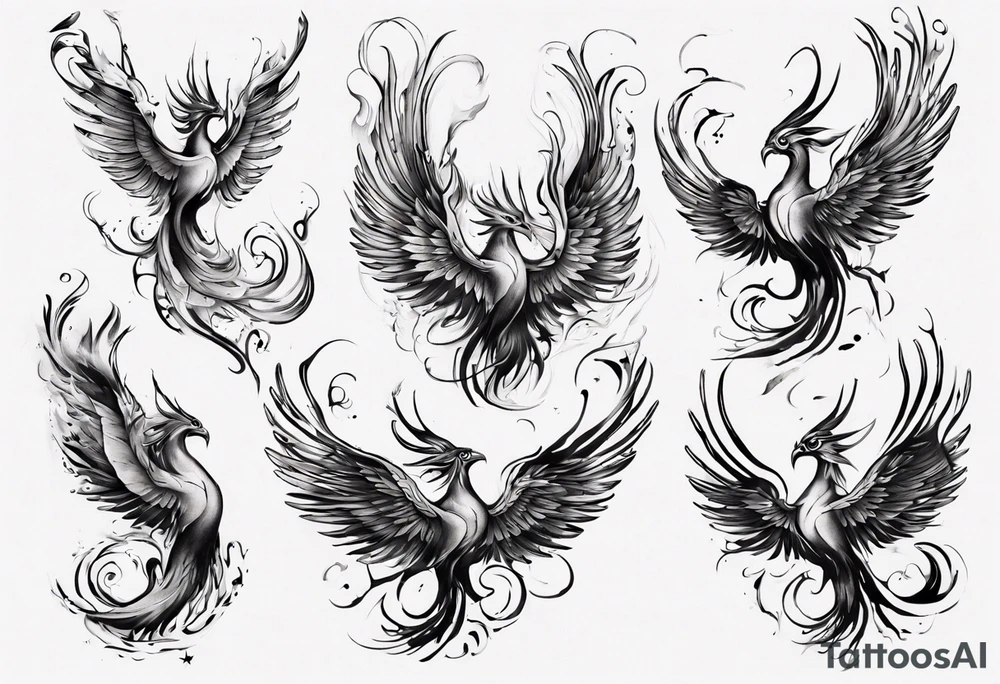 Sexuality phoenix tattoo idea