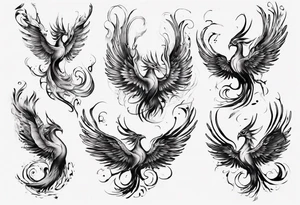 Sexuality phoenix tattoo idea
