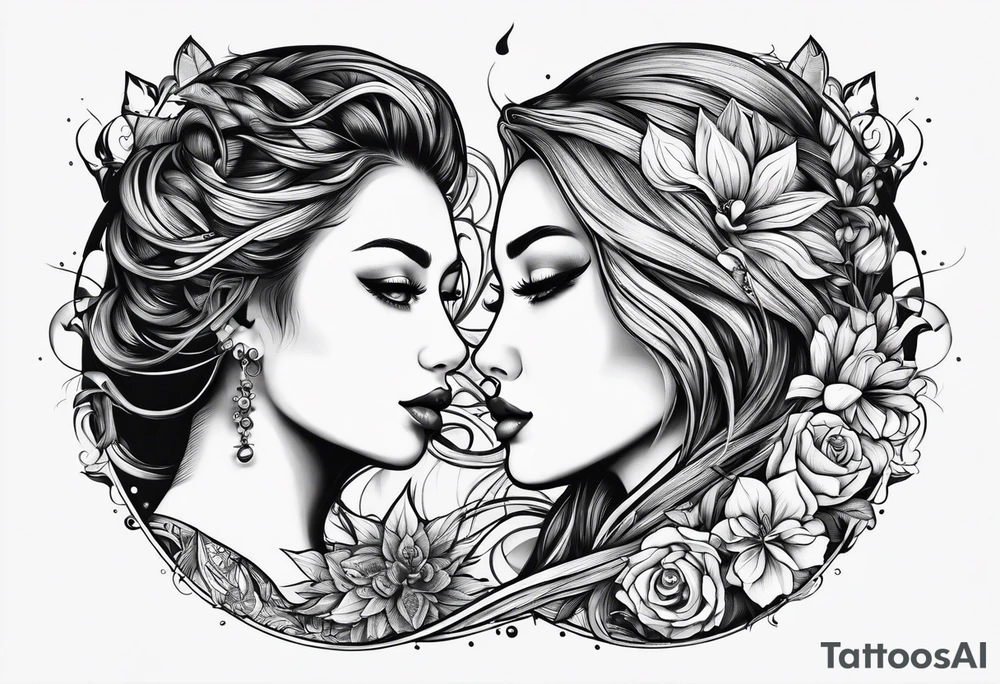 Son and daughter tattoo idea