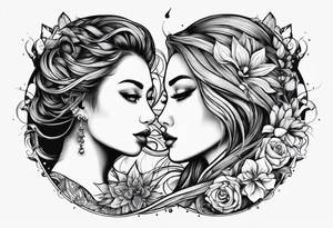 Son and daughter tattoo idea