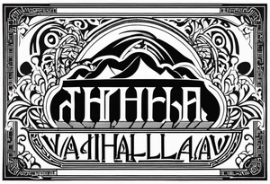 Valhalla stairs fog tattoo idea
