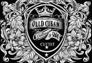 the old cuban crest tattoo idea