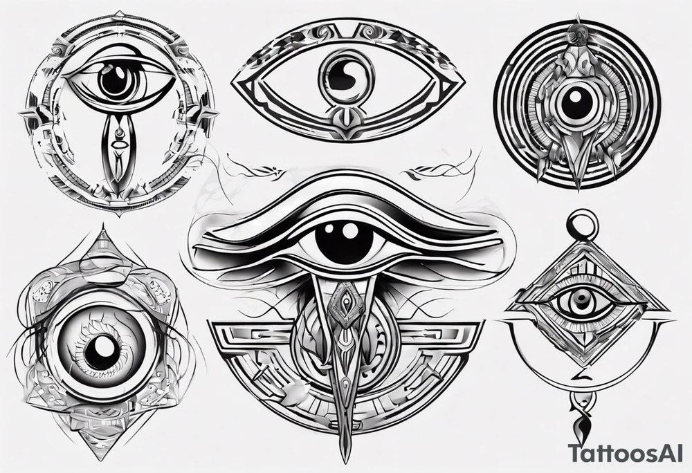 Eye of horus tattoo idea