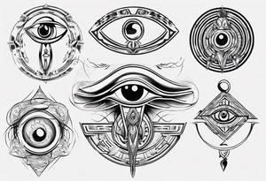 Eye of horus tattoo idea