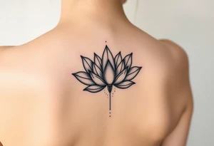 lotus flower frost tattoo idea