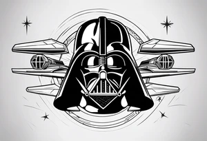 X wing Darth vader tattoo idea
