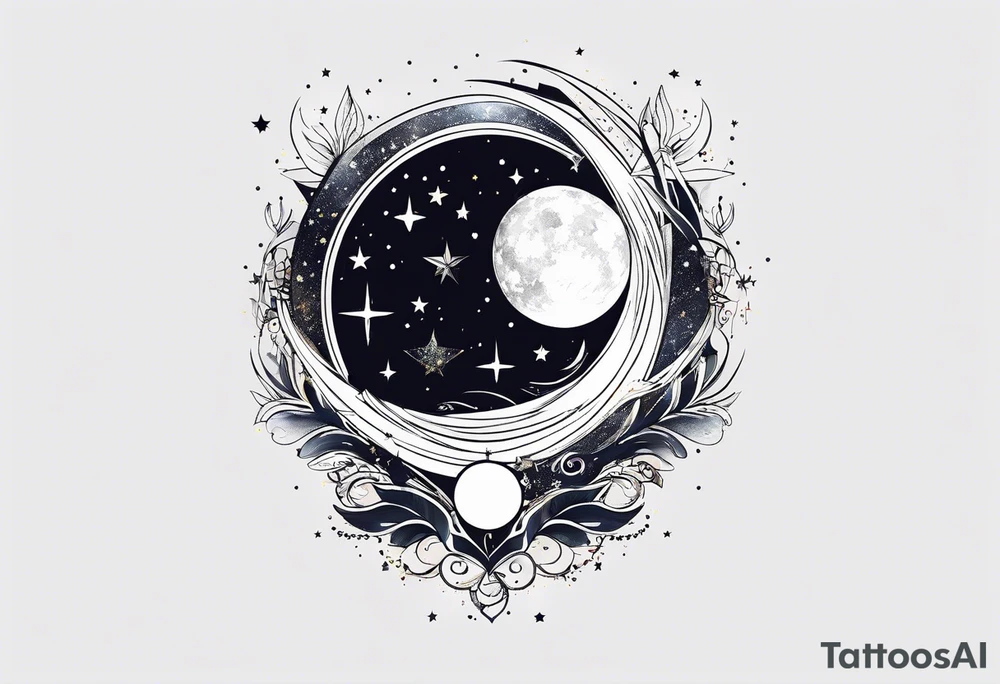 Constellation 🌌 with stars tattoo idea