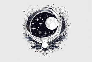 Constellation 🌌 with stars tattoo idea