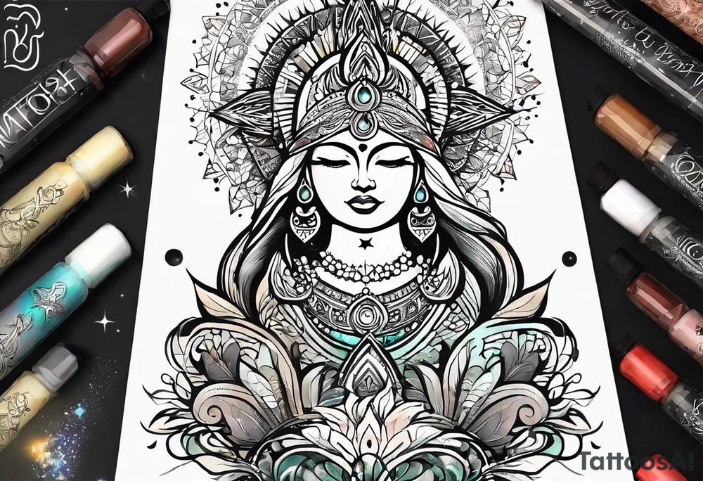 The words "You are a beloved of the universe. You are
as beautiful as the sunrise and as ancient
as the stars. You are a spark of divine love
in human form. Through you goodness &
light flow into this world. Bless you." tattoo idea