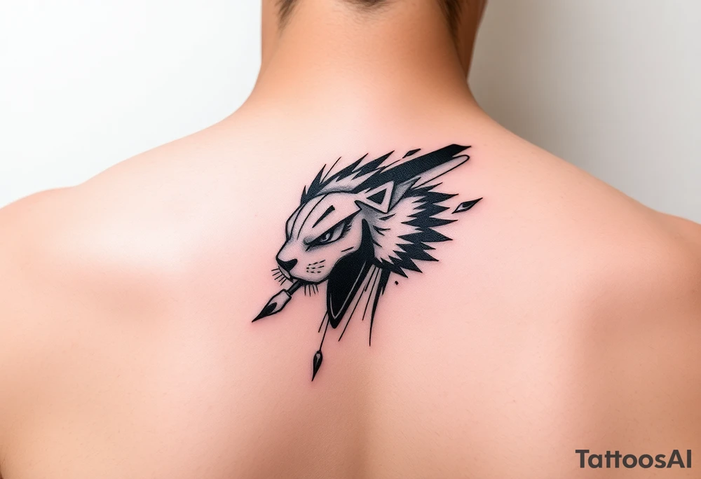 OTF, paint brush stroke tattoo idea