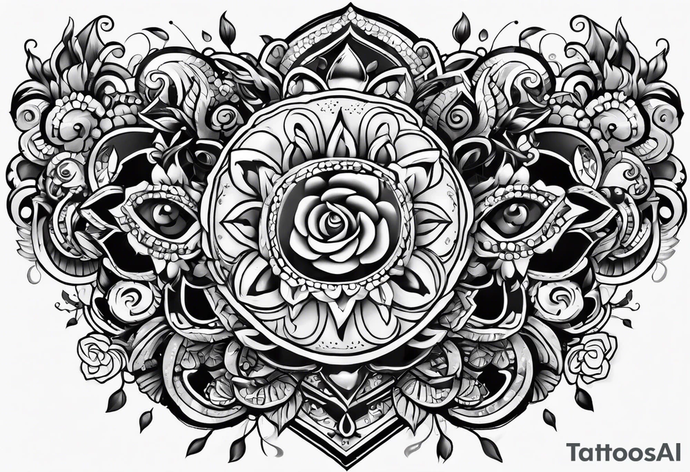 Rock a billy tattoo idea