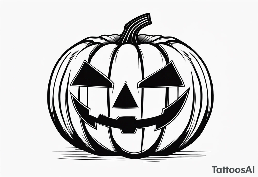 Jack-o’-Lantern tattoo idea