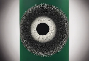 black hole, abstract, green and black, covered from wrist to forearm, fully covered, no borders, blackwork, no people tattoo idea
