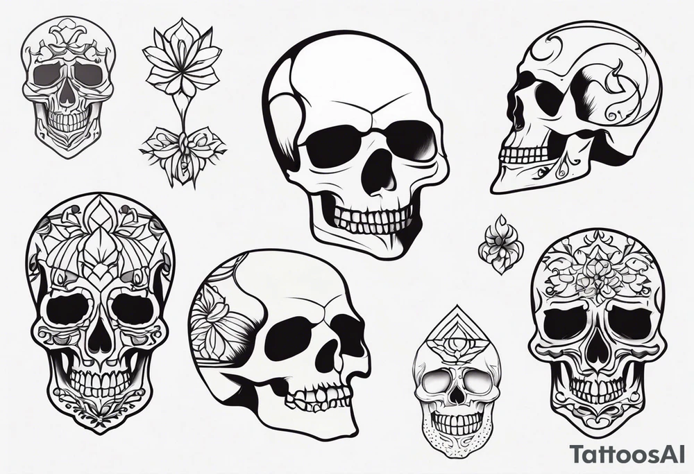 skull tattoo idea