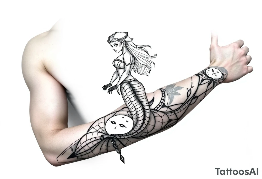 mermaid tattoo idea
