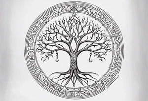 White Tree of Gondor, Geometric symbols, Viking cross tattoo idea