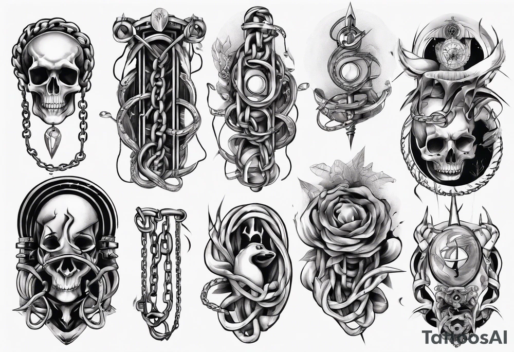Chains tattoo idea