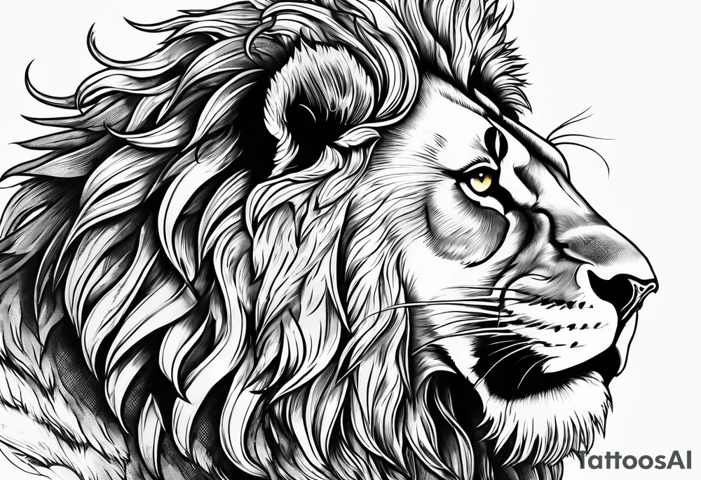 New school Scottish lion rampant with gadsden snake tattoo idea