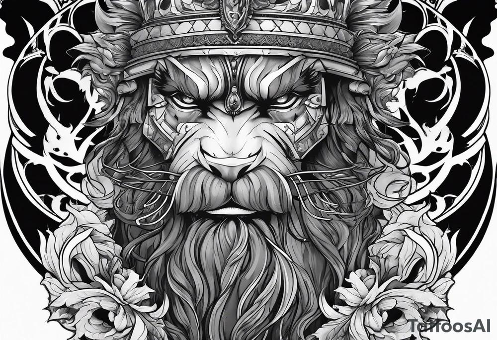 Wrath as a person tattoo idea