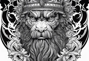 Wrath as a person tattoo idea