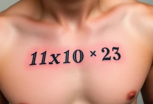 1x10^23 tattoo idea