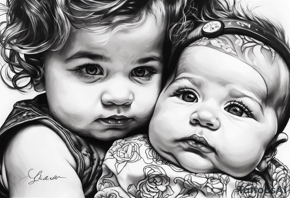 Trenton green-blaker and Brittany underhill baby would look like? tattoo idea