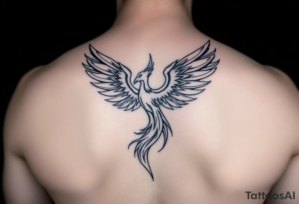 phoenix aesthetic unique anime theme blazing tattoo idea