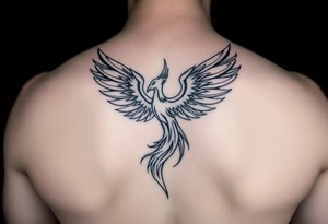 phoenix aesthetic unique anime theme blazing tattoo idea