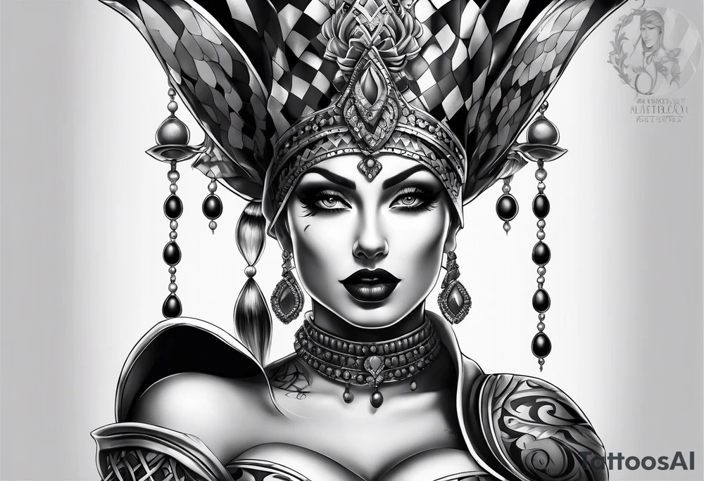 Harlequin tattoo idea