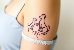 Pet bond tattoo idea