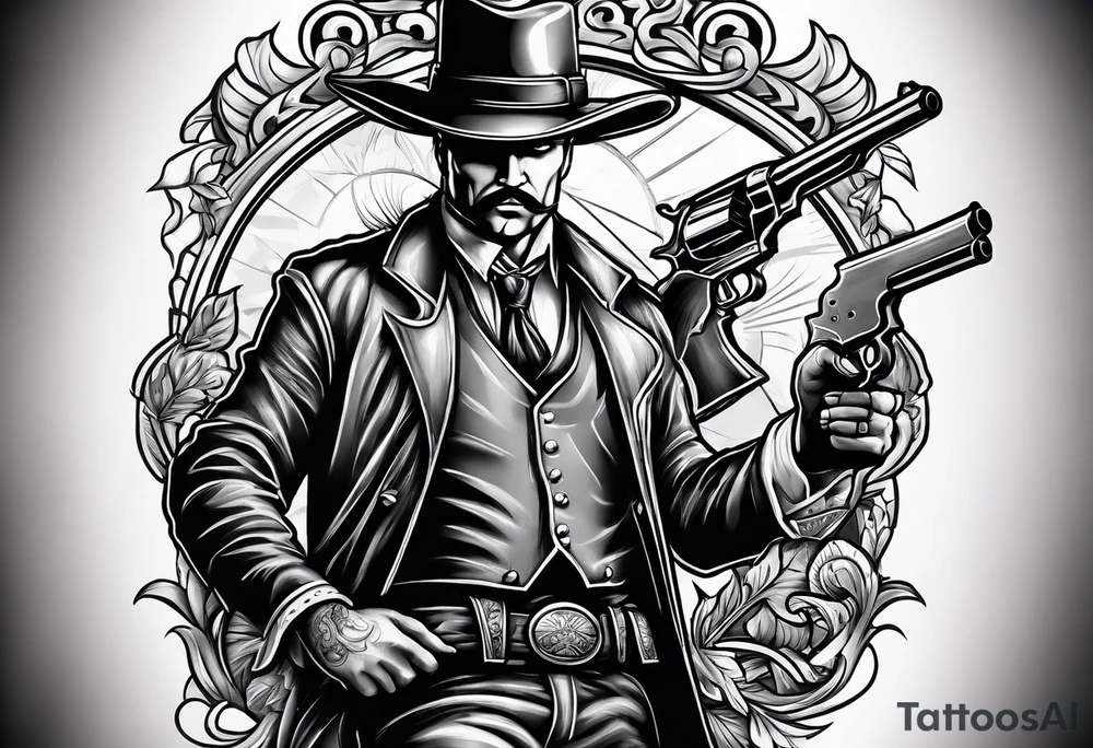 Gunfighter tattoo idea