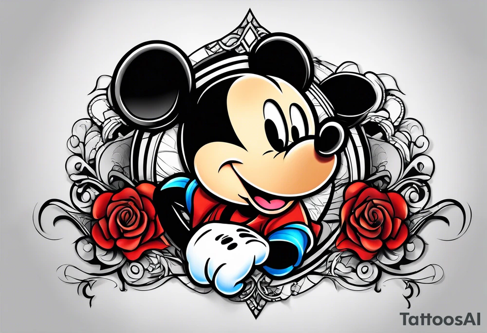 Mickey Mouse tattoo idea