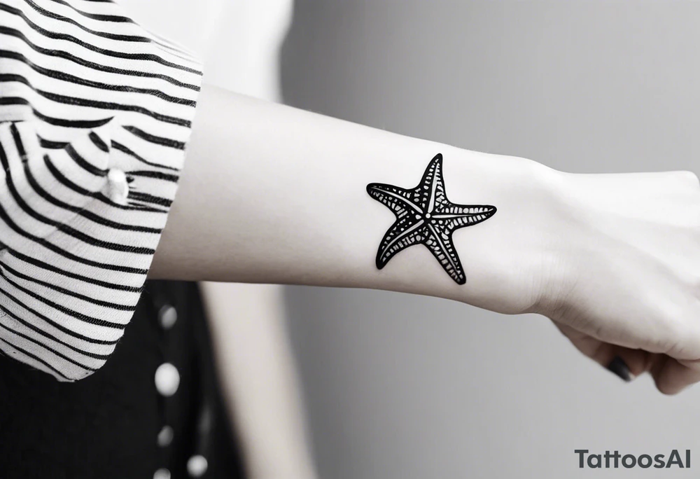 Dainty Shell/starfish wrist tattoo tattoo idea