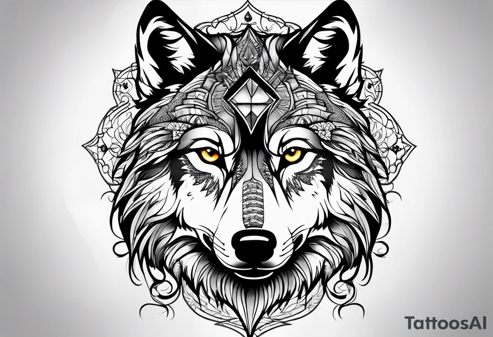 Wolf eyes tattoo idea