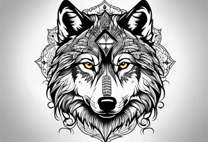 Wolf eyes tattoo idea