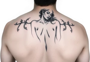 Naked lady tattoo idea