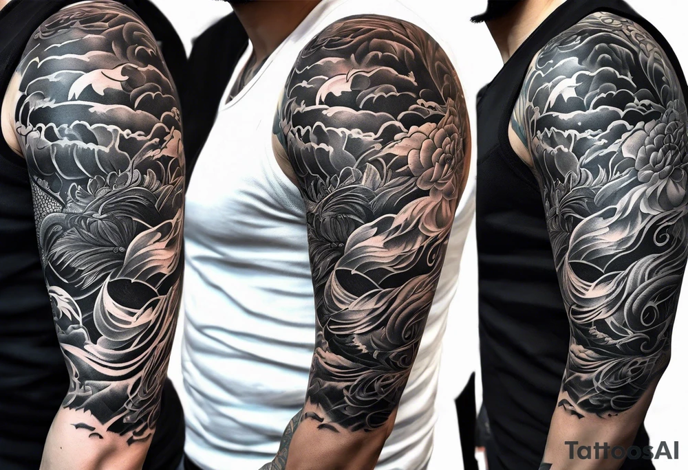full arm sleeve tattoo idea