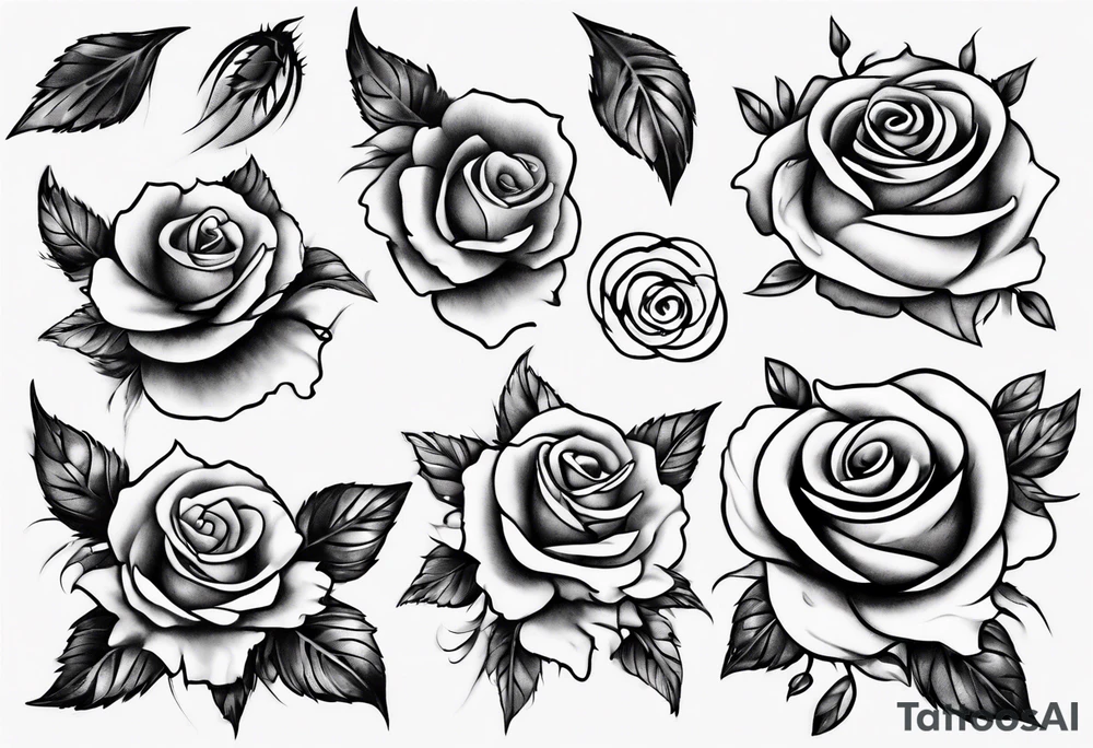 Bramble and roses tattoo idea