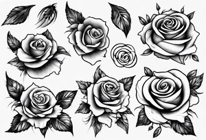 Bramble and roses tattoo idea