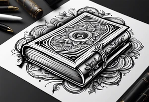 Open Book tattoo idea
