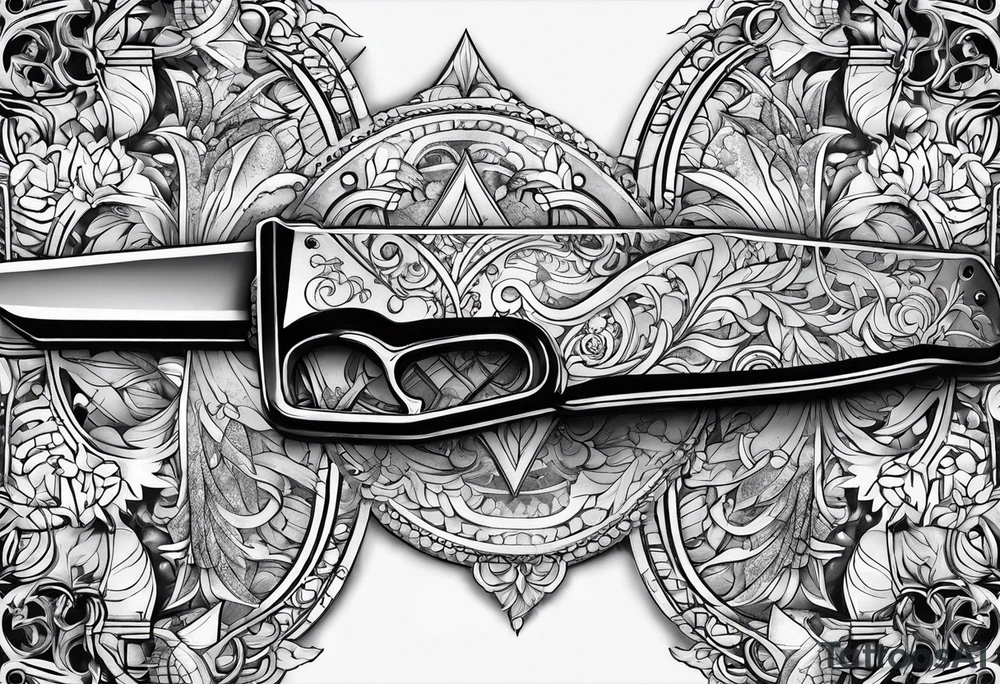Hand saw tattoo idea