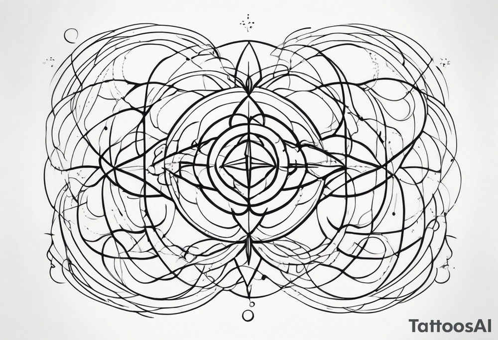 Quantum entanglement tattoo idea