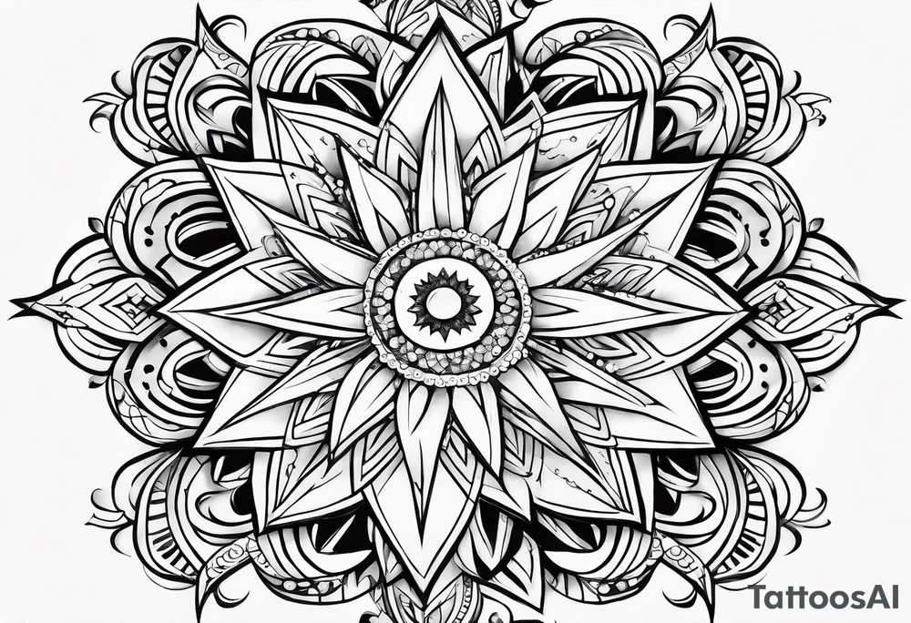 cute star fineline tattoo sketch for girls tattoo idea
