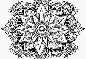 cute star fineline tattoo sketch for girls tattoo idea